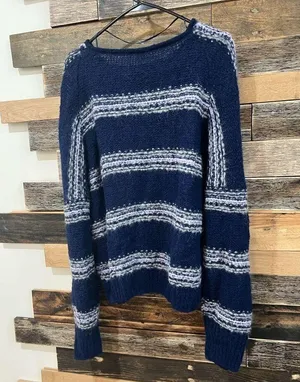 Free People Hockley Stripe oversized alpaca blend Sweater sz XS thumbnail 4