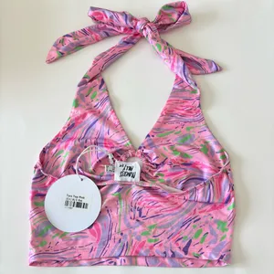 Princess Polly Pink Halter Top thumbnail 4