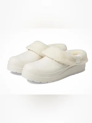 Hunter Cozy Cream Faux Shearling Slip-On Clogs thumbnail 10