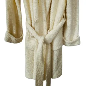 Vintage Victoria’s Secret Robe Mid Length Ivory Wool Blend Y2K Spa Loungewear thumbnail 7