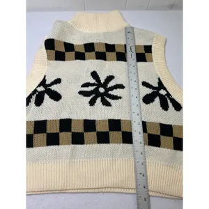 Bailey Rose X ASOS funnel neck zip retro knit vest. Size Small New with Tag! thumbnail 5