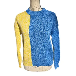 Anthropologie Chinti & Parker Colourblocked‎ Jumper Sweater Blue Yellow Small thumbnail 3