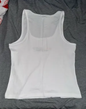 rue21 White Ribbed Tank with Rainbow Heart 'Love Is Love' Embroidery thumbnail 3