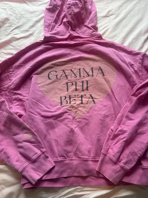 Hot Pink Gamma Phi Beta Hoodie and Shorts Set thumbnail 5