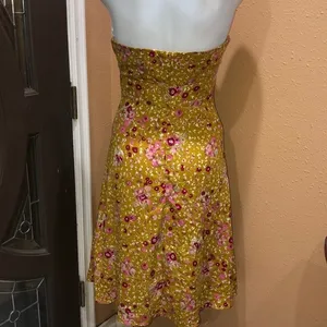 Strapless lulus floral dress nwot thumbnail 5