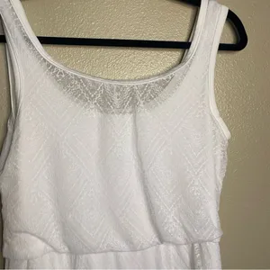 Prana White sleeveless knee‎ length dress size Small thumbnail 4