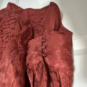 Express Long Sleeve Pussycat Bow Blouse Brown Size S thumbnail 8