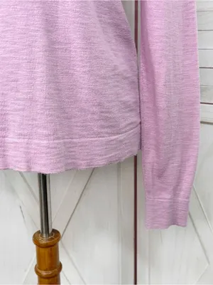 J. Crew Slub Knit Boat Neck Lightweight Sweater Soft Lilac‎ Medium Soft Preppy thumbnail 6
