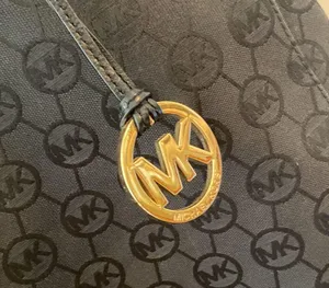 Michael Kors black Signature Logo tote bag thumbnail 3