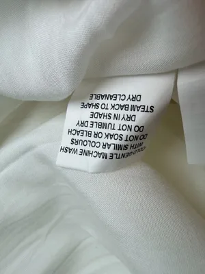 Dissh Gemima White 100% Linen Maxi Skirt Size US 2 NWT Lined A-Line Coastal thumbnail 9
