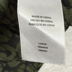 Rails Jasmine Olive Batik Cheetah Smocked Mini Dress Green Animal Print Large thumbnail 8