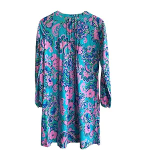 Lilly Pulitzer Chillylilly Seana Dress XS UPF50 Horizon Jungle Sunrise Oversized thumbnail 4