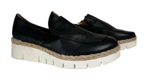 Franco Sarto Sesame black loafer‎ size 8.5 thumbnail 1