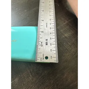 Kate Spade Turquoise and Green Hard Shell Eyeglass Case with Eye Graphic Inter thumbnail 7