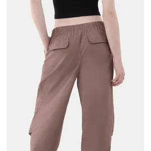 No Boundaries Womens Pants Size XL Mauve Parachute Relaxed 30" Inseam Streetwear thumbnail 7