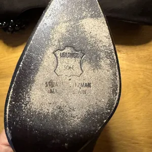 Vintage Stuart weitzman suede beaded heels 6 thumbnail 2