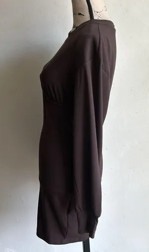 X Revolve Tina Ribbed Underwire Chocolate Brown Dress Size Small NWT thumbnail 5