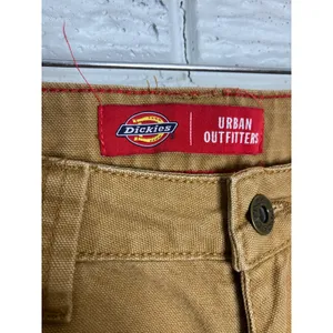 Dickies Carpenter Pants Women 10 Brown Excellent Urban Outfitters Duck Canvas‎ thumbnail 2