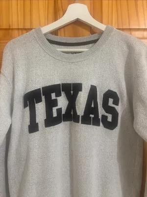 Texas Size Small Grey Crewneck Athleisure Sweatshirt thumbnail 2