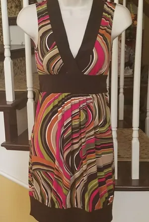 IZ Byer short mini dress ties in back size Small thumbnail 1