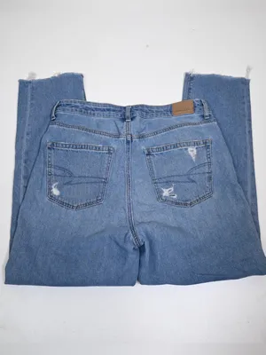 American Eagle Women's 8 Busted Knee Mom Jean thumbnail 5