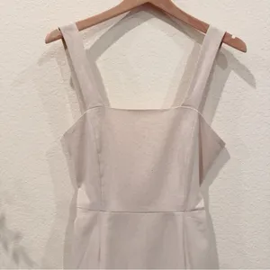 Wheat Linen Blend Midi Dress Jaime | The Fifth Label thumbnail 8