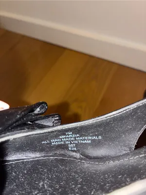 Marc Fisher Black Patent Bow Pointed-Toe Slingback Heels Womens Size 7 thumbnail 2