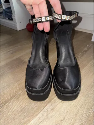 VIMISAOI Black Women's Chunky HeelS Size 7.5 thumbnail 2