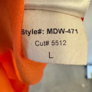 Bar III Orange Sleeveless V-Neck Zip Front Pleated Dress MDW-471 Women's Large thumbnail 7