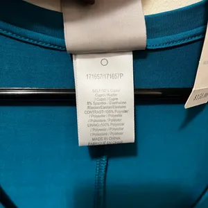NWT‎ Dolan Anthropologie Loren Teal Drop Waist Tunic Dress Size S thumbnail 7