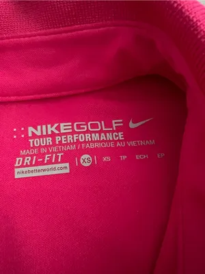 Nike Golf XS Pink Fit Dry Polo Sleeveless, preppy thumbnail 3