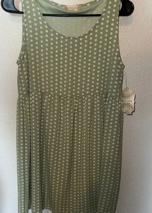 Altar'd State‎ Green Polka Dot Dress thumbnail 1