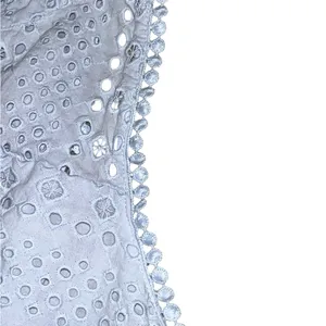 Loft powder blue Sleeveless Eyelet Dress thumbnail 6