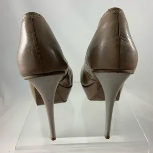 Carmen Steffens 6M beige platform patent heels thumbnail 2
