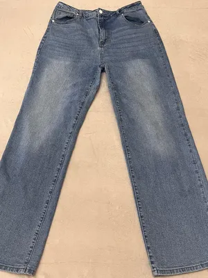 Akira Women's Wide Leg Jeans Size 31 Blue Denim High Rise Casual thumbnail 2