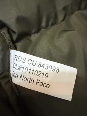 The North Face Women's Olive Green Long Quilted Puffer Jacket thumbnail 7
