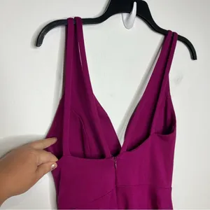 Lulus magenta sexy skater dress size‎ medium thumbnail 8