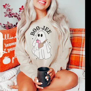 Adorable Cream Boo-Jee Ghost sweatshirt trendy size XXlarge thumbnail 9