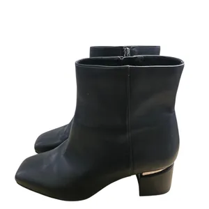 Franco Sarto Black Women's Square Toe Ankle Boots Chucky Heel Size US 9.5 thumbnail 3