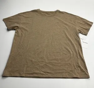 Cozy Earth Women’s All Day Tee Tan Beech Heather Large Short Sleeve Shirt NEW thumbnail 1