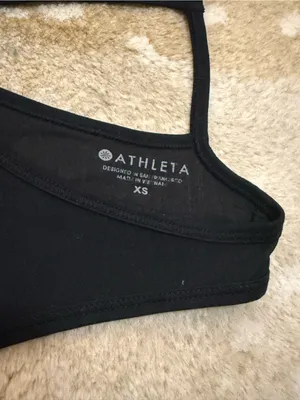 Athleta Essence Tie Back Tank in black women’s size XS thumbnail 6
