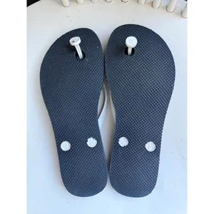 Jack Rogers Navy Blue Flip Flops with White Straps thumbnail 3