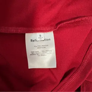 New Reformation-Style Red Top (Off-Shoulder Long Sleeve) Sz S thumbnail 13