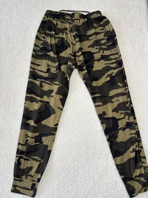 Gorpcore Y2K Athleisure Camo Joggers Green Black Lightweight Sweatpants M Size M thumbnail 3