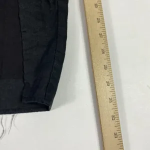 Showpo Skirt Womens 6 Black Linen Pencil High Waist Ruched Slit Midi Lined Party thumbnail 2