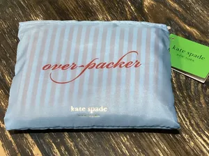 kate spade Light Blue over-packer Reusable Shopper Tote thumbnail 1