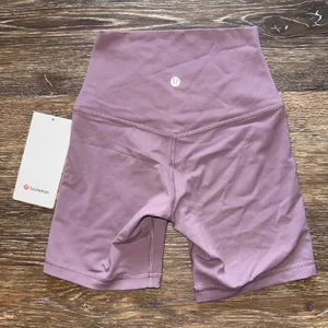 Lululemon Align Biker Short High Rise 6” Lavender Lux Size 2 NWT thumbnail 1