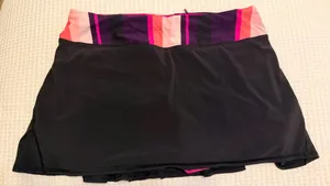 Black Lululemon Pace Rival Skirt Tennis thumbnail 1