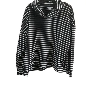 Time and Tru Black and White Striped Top Extra Large thumbnail 10