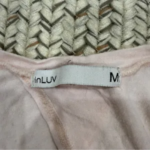 inLUV Pink Oversized Tie Back Muscle Tank thumbnail 5